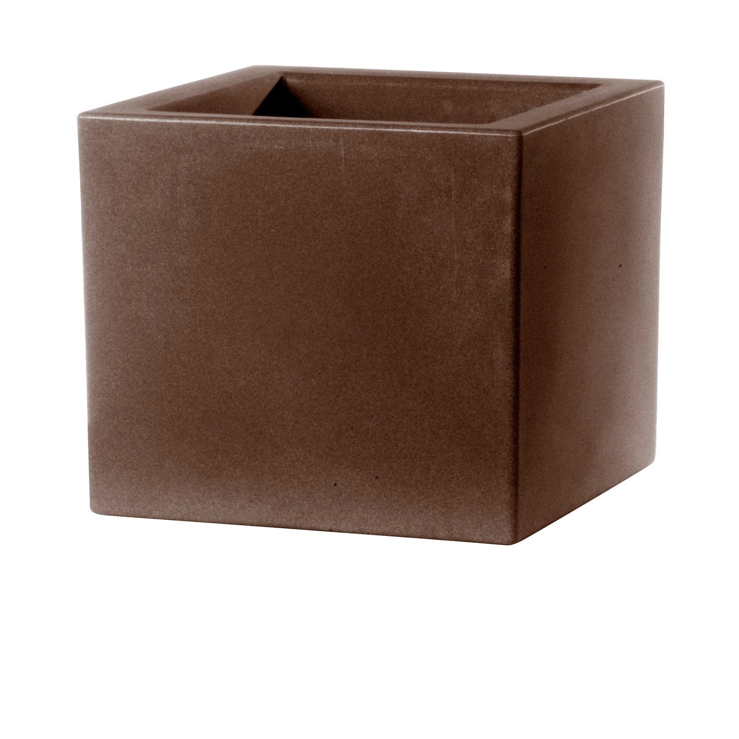 Vaso Quadrato colore Bronzo 24 5x24 5 CM H 24 5 mod. Schio Cubo