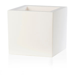 Vaso Quadrato colore Bianco 50x50 CM H 50 mod. Schio Cubo