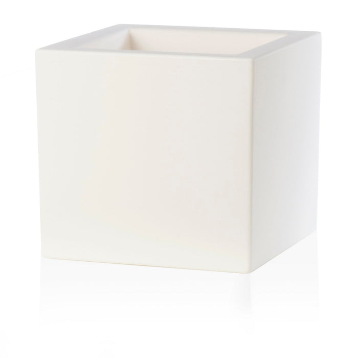 Vaso Quadrato colore Bianco 24 5x24 5 CM H 24 5 mod. Schio Cubo