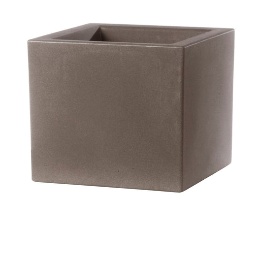 Vaso Quadrato colore Cappuccino 58x58 CM H 58 mod. Schio Cubo