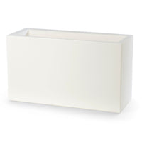 Fioriera Rettangolare colore Bianco 100x40 CM H 40 mod. Schio Cassa