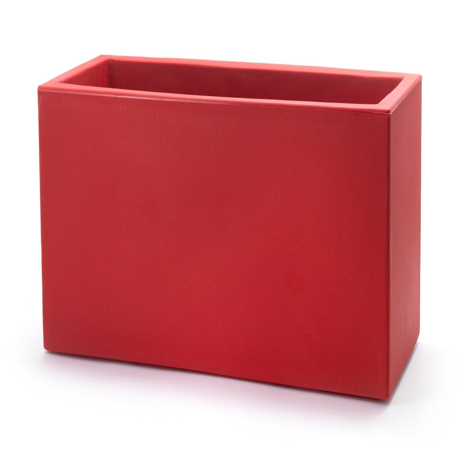 Fioriera Rettangolare colore Rosso Cardinale 79x30 CM H 30 mod. Schio Cassa