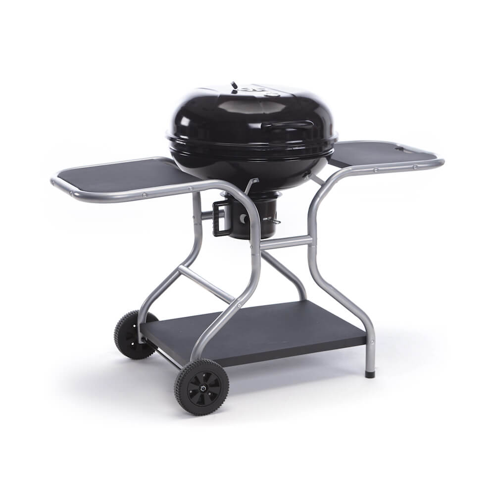 Barbecue a Carbone Carbonella con Termometro Carrello e Raccoglitore Olio Taddei Round 61