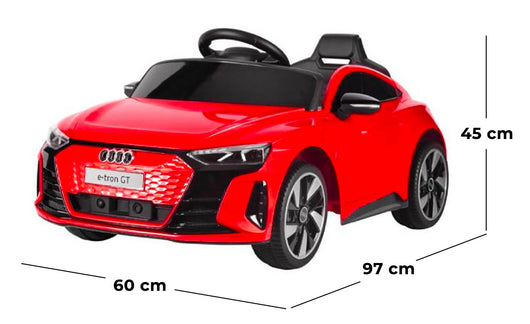 Macchina Elettrica per Bambini 12V Audi Etron GT Rosso