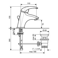 Miscelatore lavabo cromato mod. Web