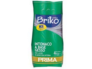 4pz k2 linea briko intonaco base gesso bianco in polvere rasante - kg.4 in sacco fer35323