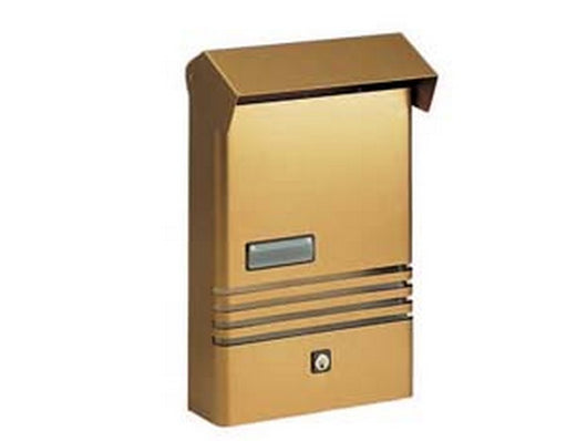  cassetta posta serie x per esterni - cm.20x6x30h. in alluminio anodizzato bronzo fer80910