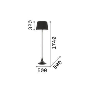 Piantana Moderna London Metallo Cromo 1 Luce E27