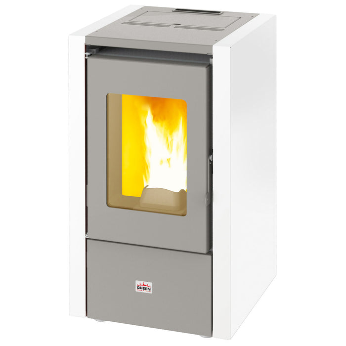 Stufa A Pellet Queen Mignon Bianca 5,5Kw