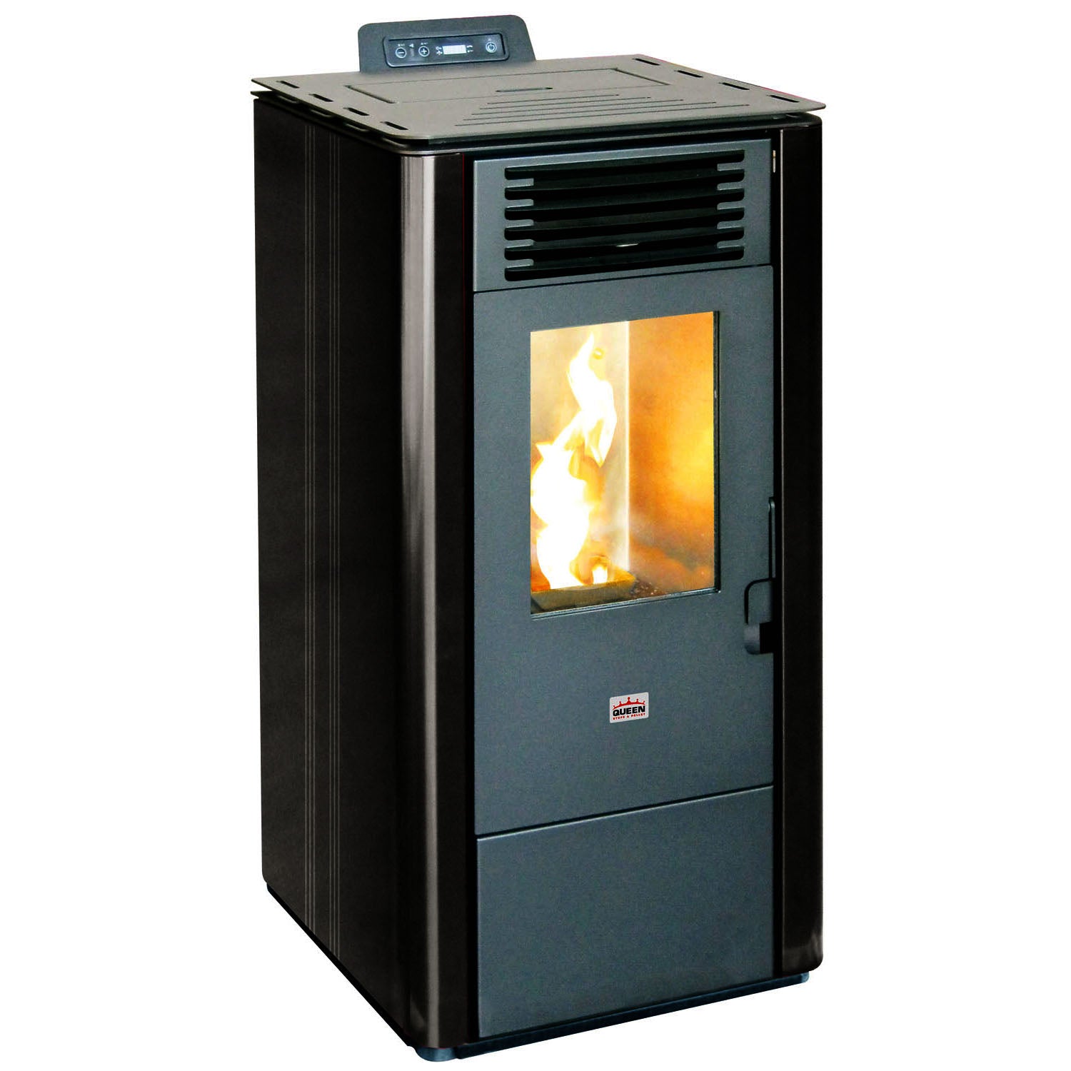 Stufa A Pellet Queen Nera 8Kw