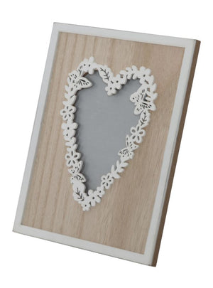 Cornice Rettangolare Live Laugh Love 17,5x1,9x22,8 cm MDF Marrone e Bianco