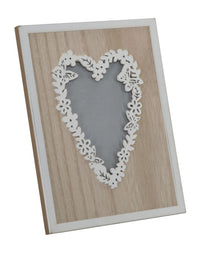 Cornice Rettangolare Live Laugh Love 17,5x1,9x22,8 cm MDF Marrone e Bianco