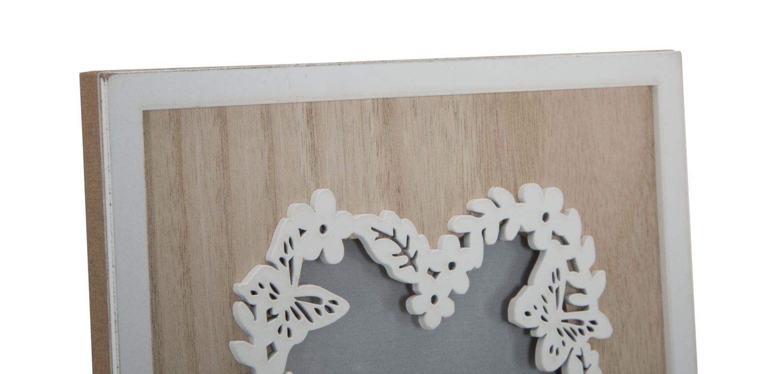 Cornice Rettangolare Live Laugh Love 17,5x1,9x22,8 cm MDF Marrone e Bianco