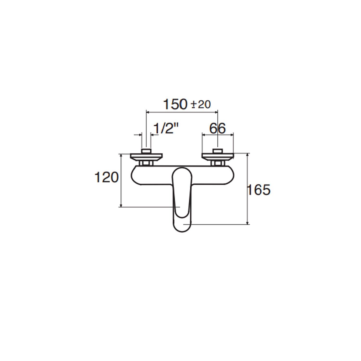 Miscelatore vasca in ottone cromato fornito con kit doccia serie Winter Keller Taps