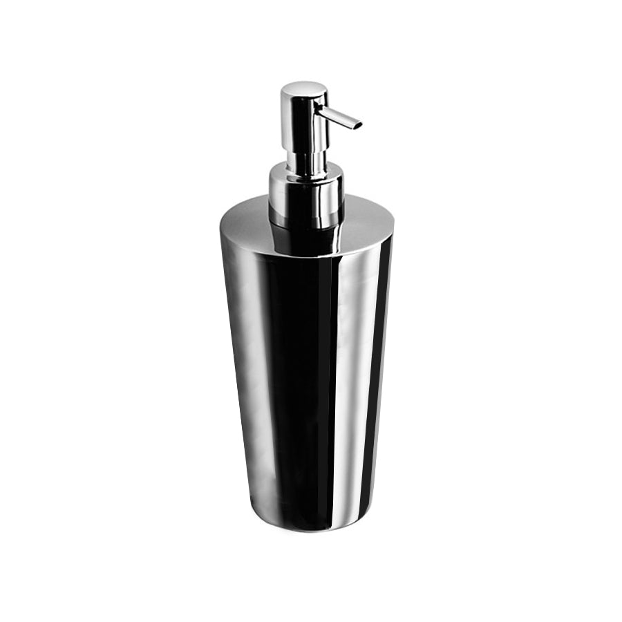 Dispenser in acciaio inox lucido per bagno Lineabeta collezione Saon capienza 350ml 