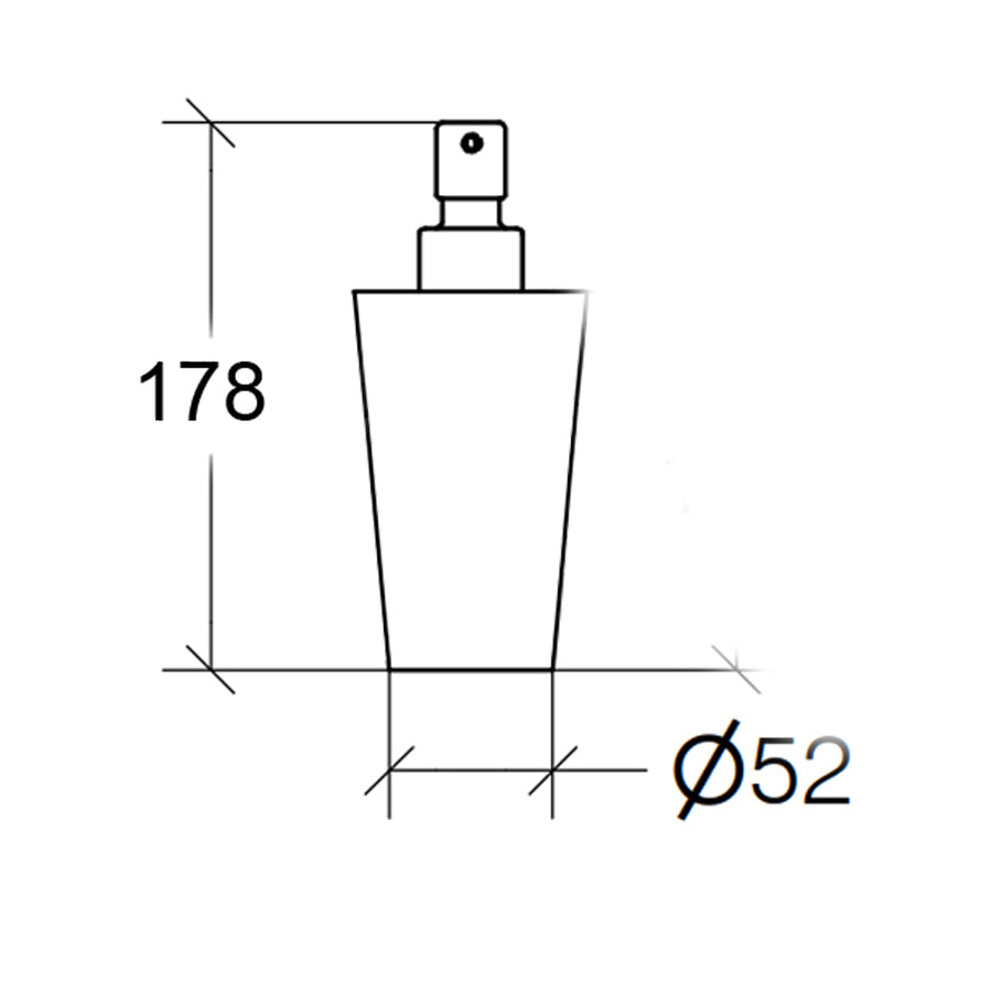 Dispenser in acciaio inox lucido per bagno Lineabeta collezione Saon capienza 350ml 