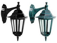 lanterna con braccio superiore modello berlino - 100w ip44 mm.265x405h. col. verde anticato cod:ferx.fer8372