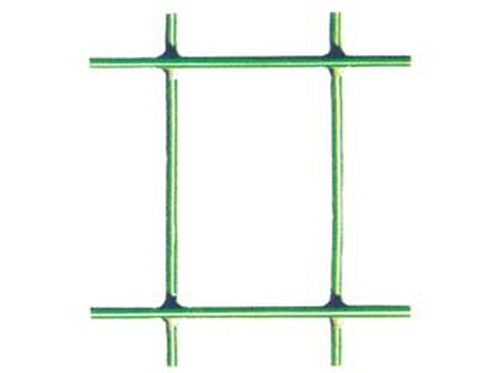 1 pz rete elettrosaldata plastificata verde rotolo mt.25 maglia mm.75x50 filo ? mm.2,10 esterno - cm.120h. fer174510