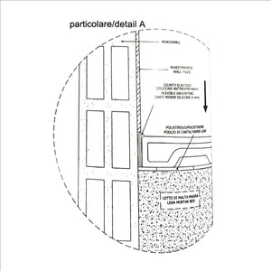 Piatto doccia in ceramica alta pressione effetto levigato 140x70 colore Cemento Petra H3