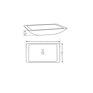 Lavandino da appoggio 'Comodo Basin' in Solid Sufrace cm 59,7x34,8x10,5h by Cipi