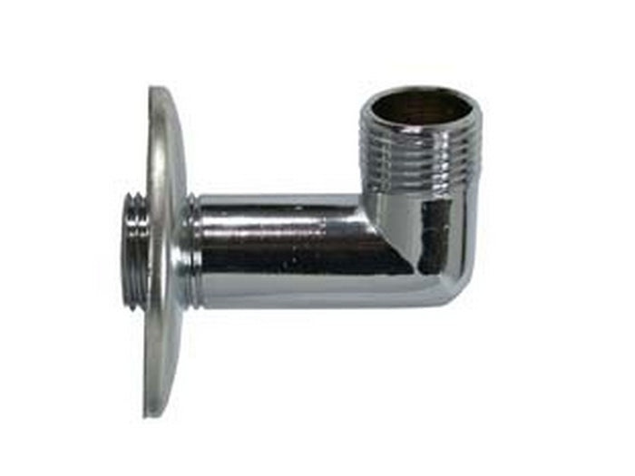 4pz gomito con rosone inox - mm 1/2" cod:ferx.fer92586