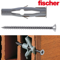 Tassello nylon fischer fu6x45v con vite pezzi 100