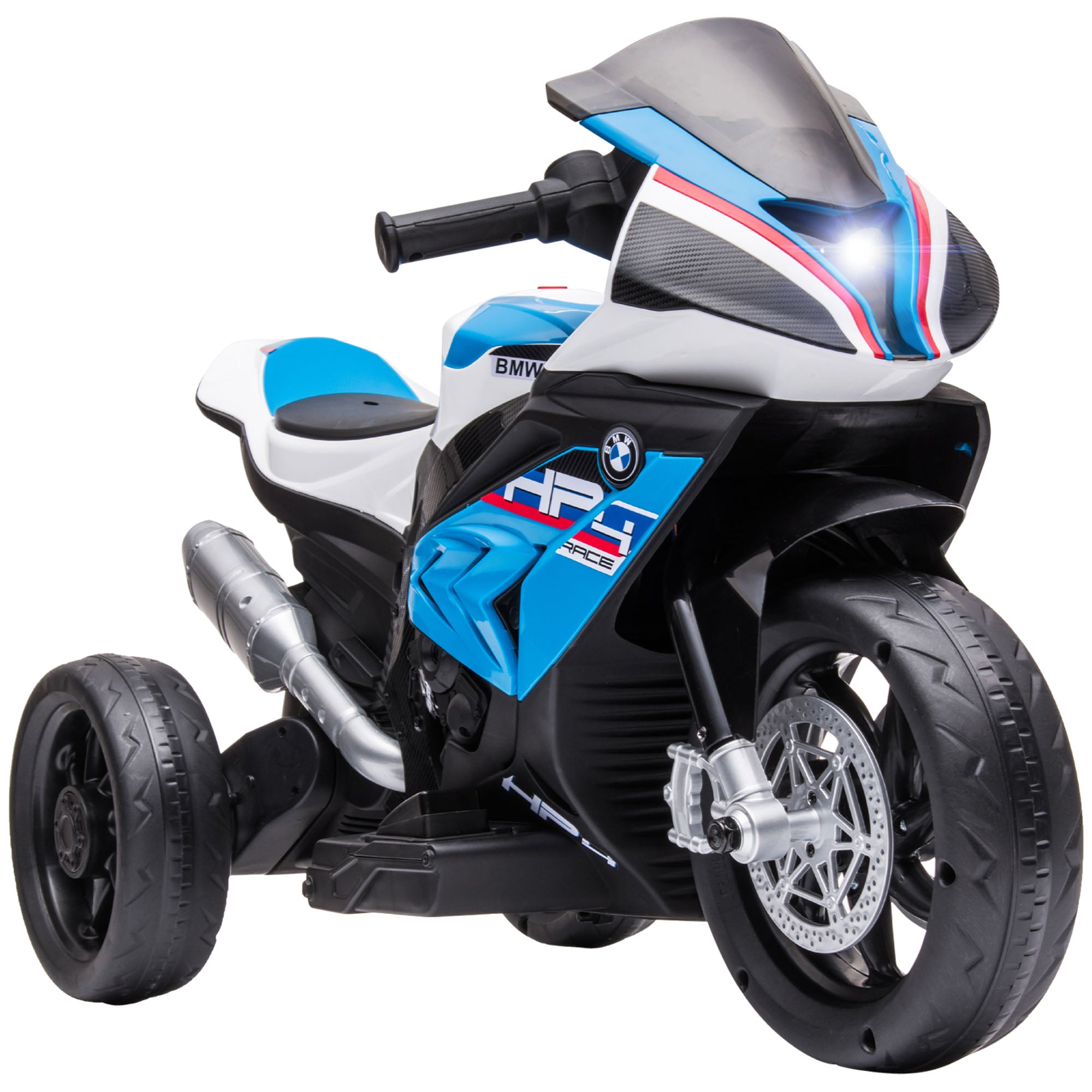 Moto per Bambini 6V con Licenza BMW HP4 con Fari Blu