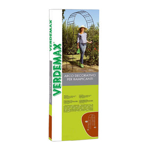 Arco per giardino decorativo in acciaio nero ideale per rampicanti verdemax