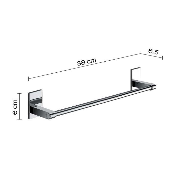 Gedy Portasalviette cm 35 Mod. Maine in acciaio inox e Cromall fissaggio a incollo