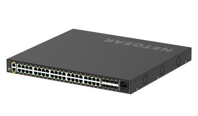 Netgear gsm4248p-100eus switch di rete gestito l2/l3/l4 gigabit ethernet (10/100/1000) supporto power over ethernet (poe) nero - 130815