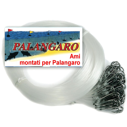 Ami montati per palamito lenza cm 220 mm 0,50 amo n 10