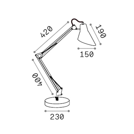 Lampada Da Scrivania-Ufficio Moderna Sally Metallo Nero E Rame 1 Luce E27