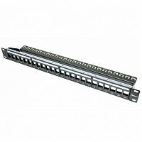 Pann.1u per 24 rj45s keystone nero - KP24WSBL