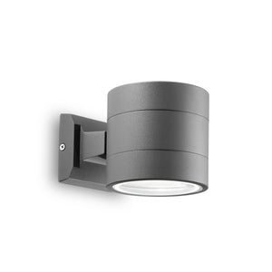 Applique Moderna Snif Round Alluminio Antracite 1 Luce G9 3W 3000K Luce Calda