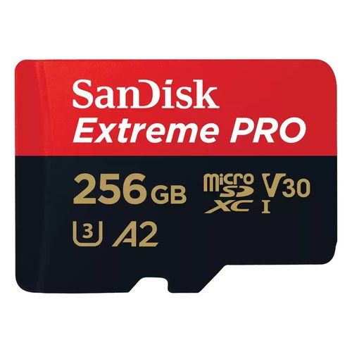 Microsd 256gb extreme pro nero e rosso sdsqxcd 256g gn6ma