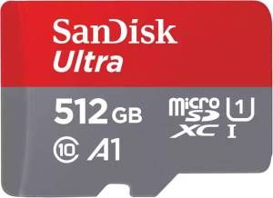 Sandisk ultra microsd 512gb c10 uhs-i sdxc 150mb/s - SDSQUAC-512G-GN6MA