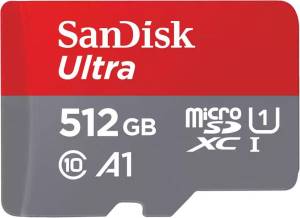 Sandisk ultra microsd 512gb c10 uhs-i sdxc 150mb/s - SDSQUAC-512G-GN6MA