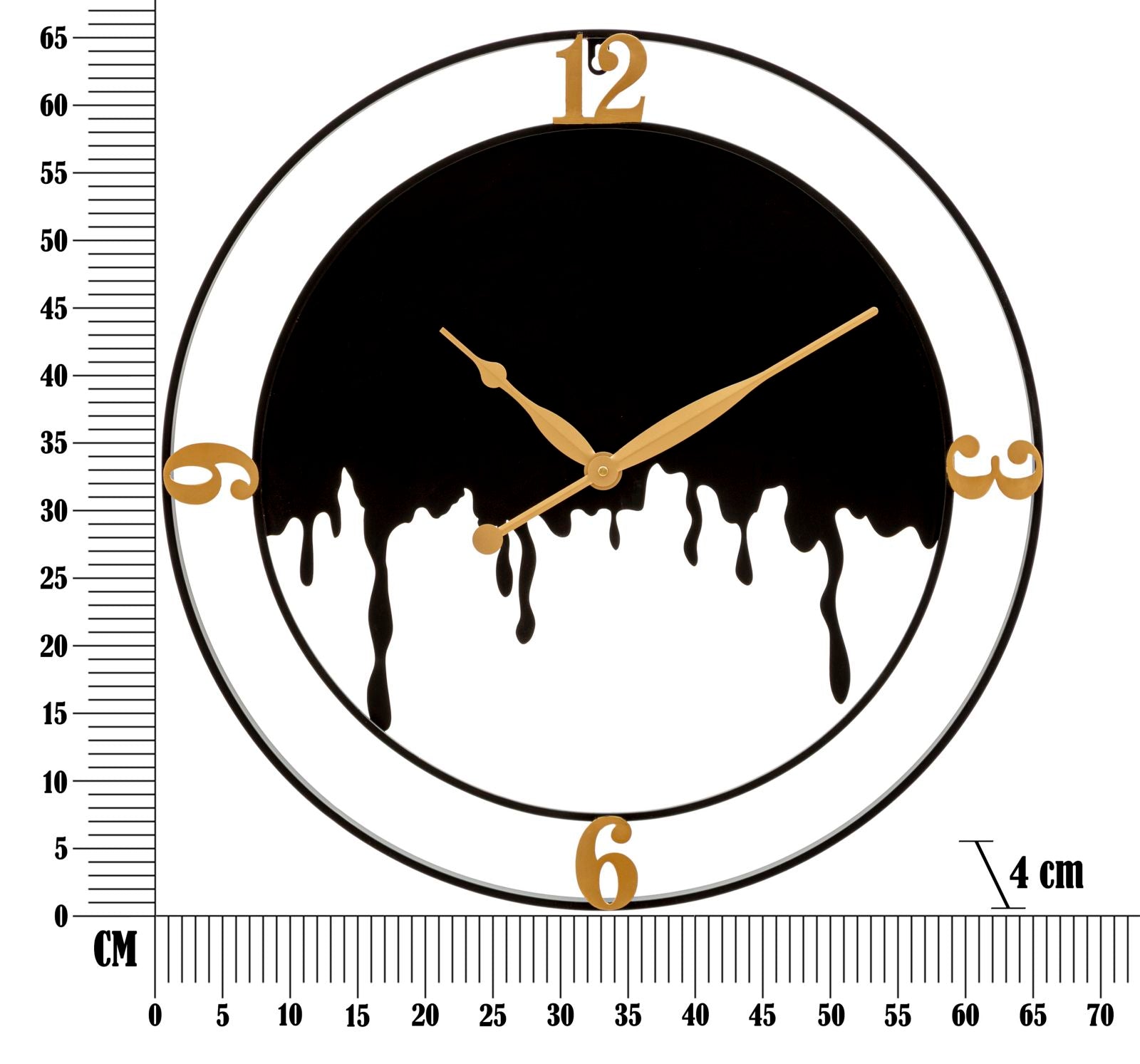 Orologio da Parete Ø66 cm Splash in Ferro