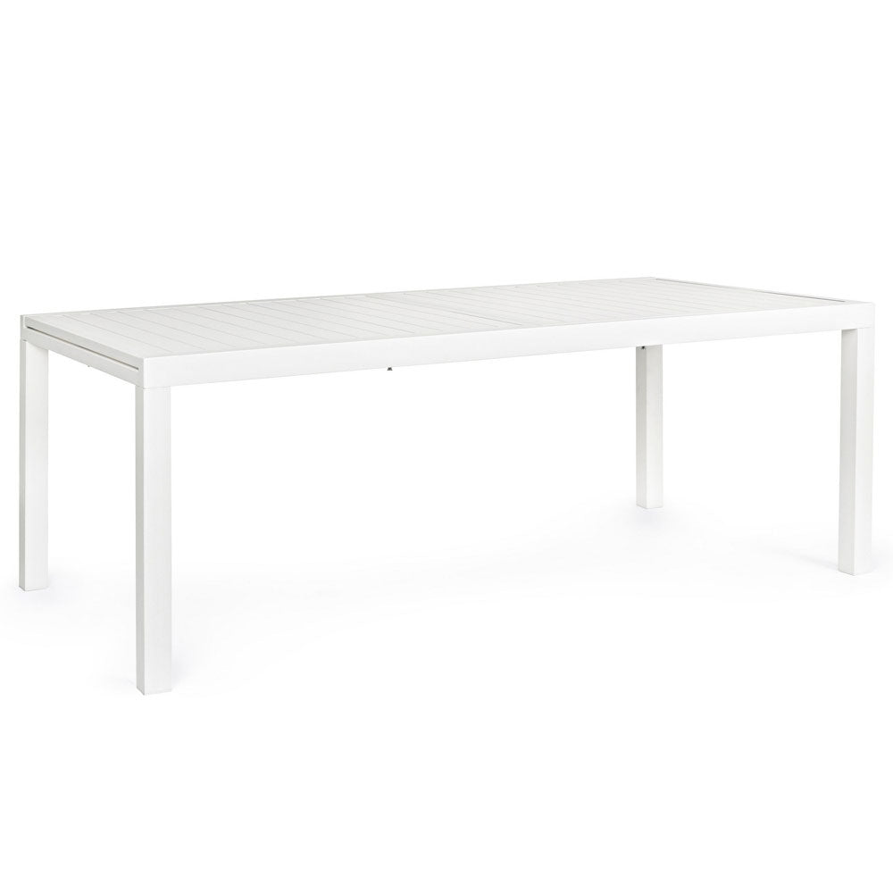 Tavolo Allungabile In Alluminio BIZZOTTO HILDE 200-300X100 Bianco