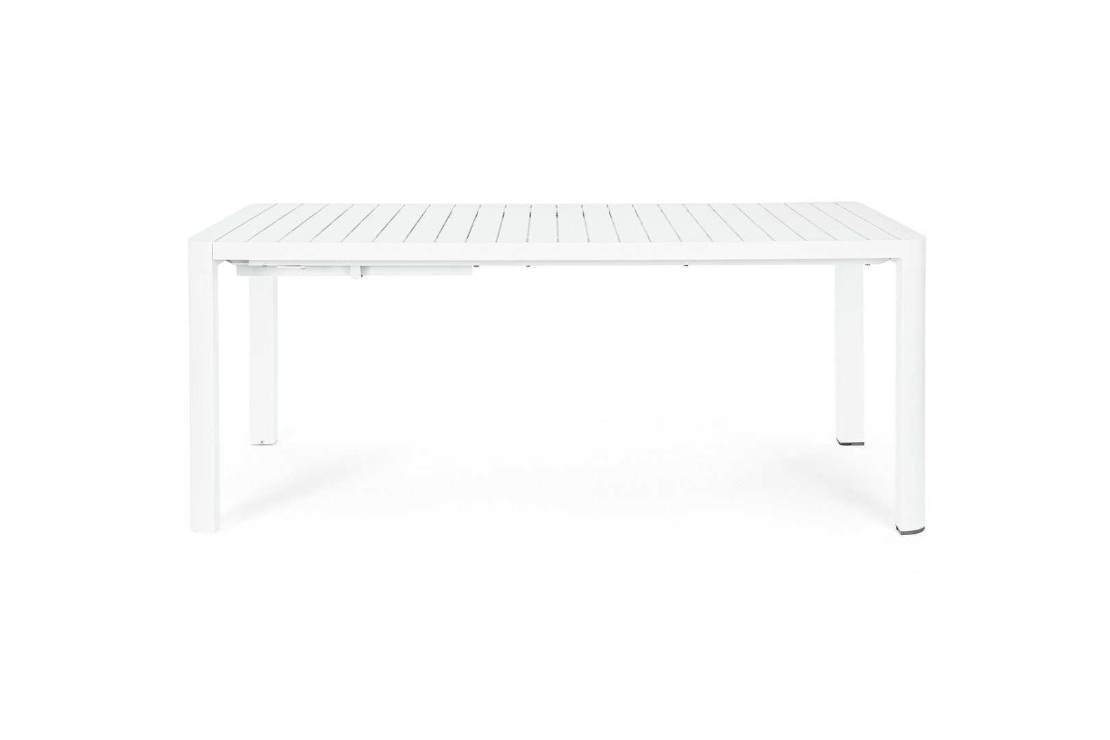 Tavolo Allungabile da Giardino 100x180/240x77.5 cm in Alluminio Kiplin Bianco