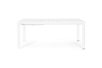 Tavolo Allungabile da Giardino 100x180/240x77.5 cm in Alluminio Kiplin Bianco