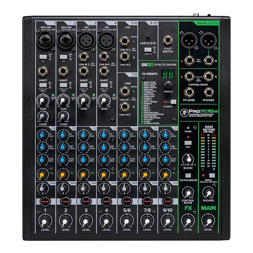 Mixer disc jockey mackie profxv3 series 10 canali black - 0663961057898