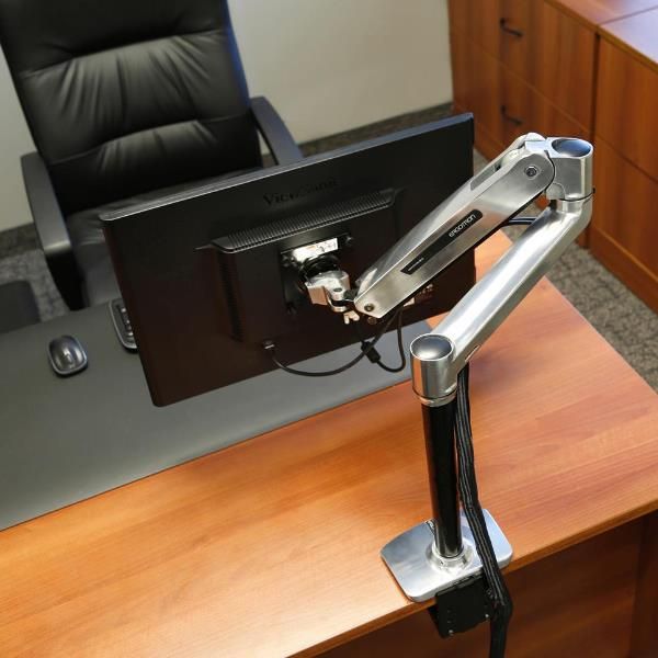 Lxhd sitstand desk lcd arm polished - 45-384-026