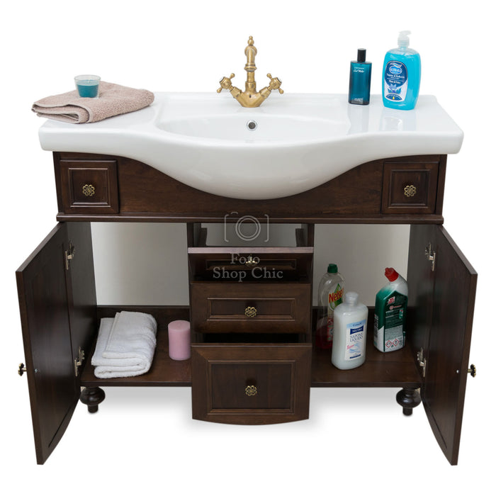 Arredo bagno completo di colonna 105 cm