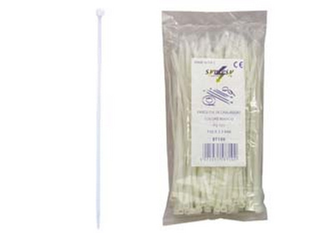 1blister fascette nylon naturale - mm.2,5x150 fer38485