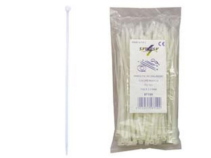 1blister fascette nylon naturale - mm.2,5x150 fer38485