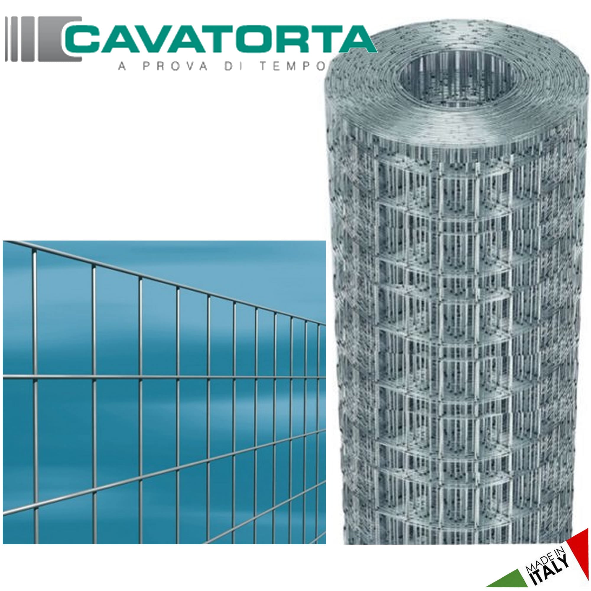 Cavatorta rete elettrosaldata zincata maglia mm 50x75 altezza cm 180 margherita rotolo metri 25