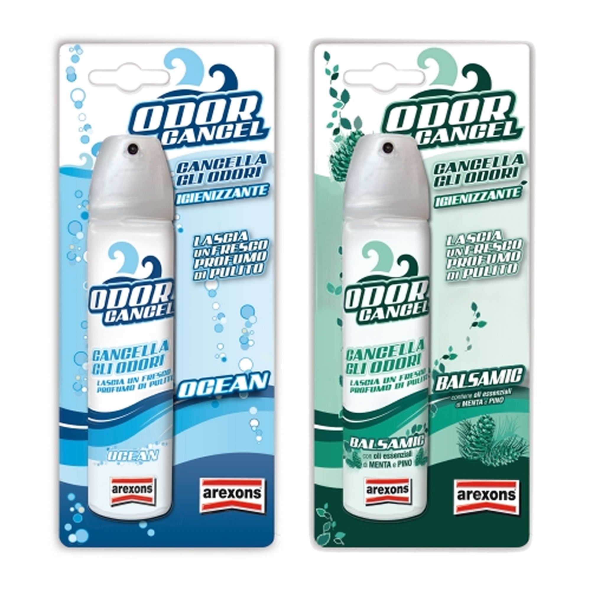 Odor cancel fresh car spray igienizzante arexons