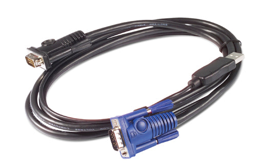 Apc kvm usb cable - 25 ft (7.6 m) cavo per tastiera, video e mouse nero 7,6 m - AP5261