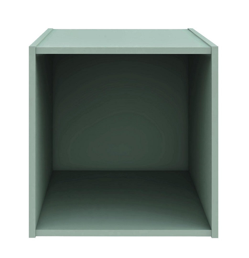 Cubo Composite  35x35x35 cm in Compensato  Verde Salvia